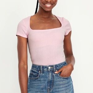 Old Navy Ribbed Square-Neck T-Shirt